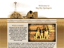 Tablet Screenshot of bigskyspringers.com